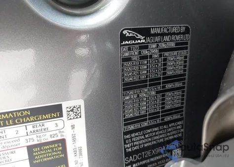 2024 Jaguar F-Pace R-Dynamic S P250 Awd Automatic from USA, damaged, VIN SADCT2EX9RA736663